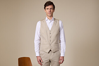 Gilet de costume homme Beige Chiné - LAZARE