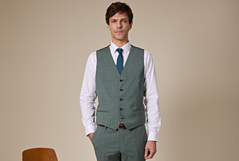 Gilet de costume homme Lazare Vert Tilleul - LAZARE
