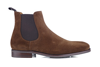 Chelsea boots homme velours Havane - ALDERTON GOMME