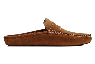 Chaussons ouverts homme velours Chamois