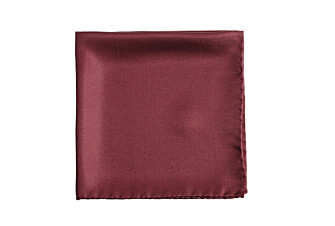 Pochette Soie Unie Bordeaux