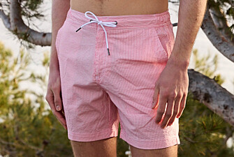 Short de bain homme rayé Rose - BRENTAN