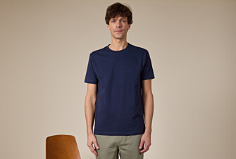 Tee-shirt coton bio uni Navy - EDGAR III