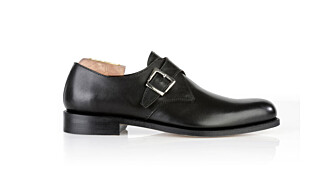 Chaussures cuir homme avec boucle Noir - BLOOMINGDALE SILVER PATIN