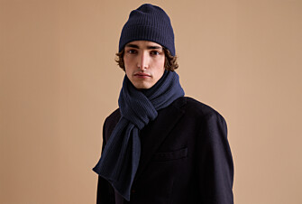 Écharpe Laine Homme Bleu Marine