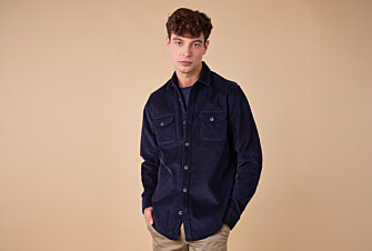Surchemise en velours Navy - VICTORIN