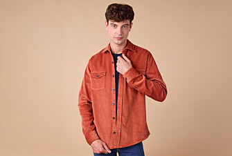 Surchemise en velours - Mandarine - VICTORIN