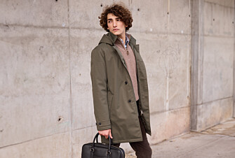 Trench matelassé homme Vert foncé  - AURESTILDE