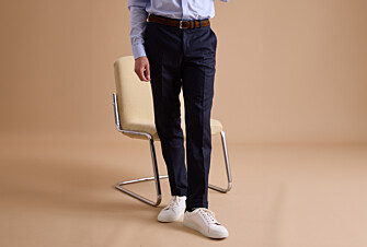 Pantalon habillé homme Marine Chiné - LELIAN