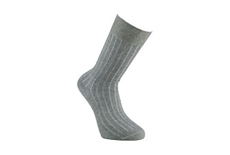 Chaussettes homme coton lin avec côtes Vert Sauge