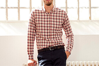 Chemise flanelle Rouge et Ecru - Poche poitrine - ALDERICK