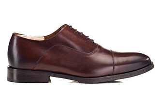 Richelieu homme patiné chocolat semelle cuir - GRAKLEY