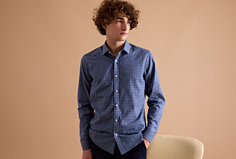Chemise Flanelle coton Bleu chiné et navy - SYLVÉNIUS