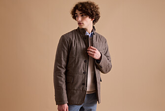 Veste matelassée homme Taupe Foncé chiné - THÉOPHILE