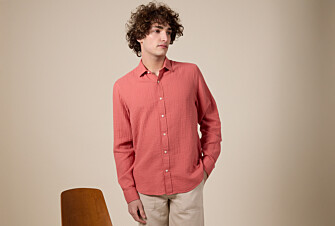 Chemise coton Corail - Col Français - SYLVIEN