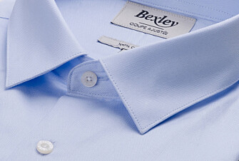 Chemise homme Bleu pale  - Col français - LUDIVIEN CLASSIC