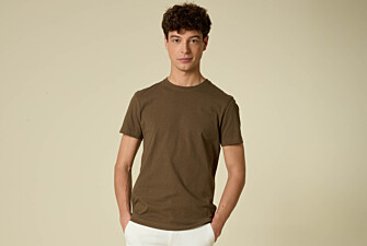 Tee-shirt Coton/Lin - Olive - ENIAS