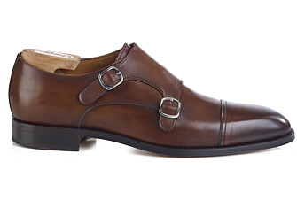 Chaussures pour homme Cognac Patiné - Double Boucle - LANGFORD