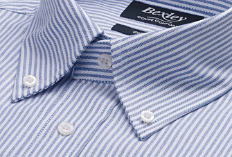 Chemise Oxford homme - Rayures Navy Et Blanc - KEVON