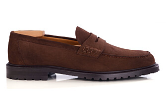 Mocassin homme en velours chocolat - DOWARD GOMME
