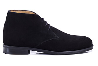 Low boot homme en velours noir traité hydrofuge - DOVAM GOMME