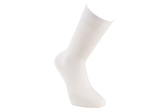 Chaussettes en coton à côtes - Écru