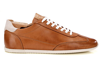 Sneakers homme - Cognac Patiné - BREMLEA