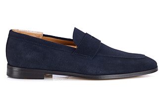 Mocassin homme navy en velours - CANNERO