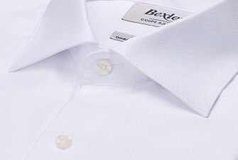 Chemise homme blanche texturée en dobby - BIAGIO