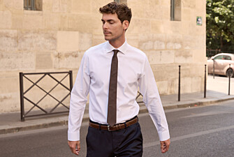 Chemise homme blanche texturée en dobby - BIAGIO