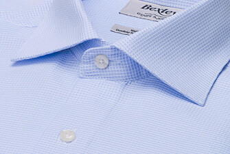 Chemise homme bleu ciel à carreaux - ALBINO