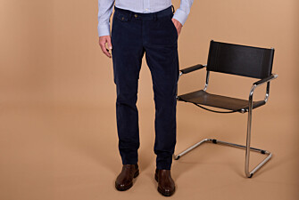 Pantalon chino homme navy en velours milleraies - NOLAS