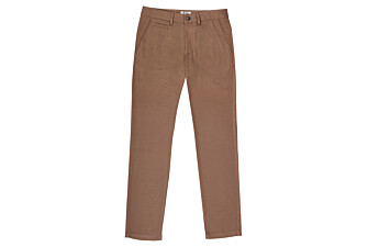 Pantalon chino homme camel en flanelle de laine - KYVERS
