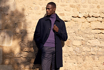 Manteau homme marine en drap de laine - HEROLD