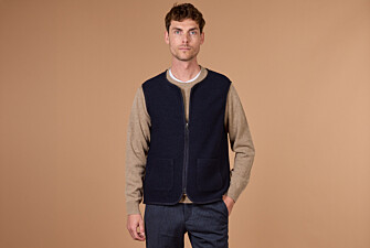 Gilet sans manche homme navy en laine - KAYN