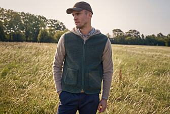 Gilet sans manche homme vert chiné en laine - KAYN