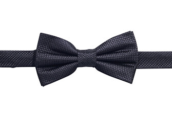 Nœud papillon homme noir en soie nattée