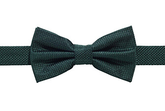 Nœud papillon homme vert bouteille en soie nattée