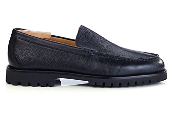 Mocassin homme en cuir grainé noir - PIERSON