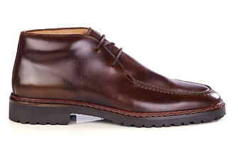 Boot homme en cuir pull-up chocolat - MINNEOLA