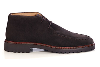 Boot homme en velours brun à semelle crantée - MINNEOLA