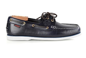 Chaussures bateau homme cuir Bleu Marine - TRAWLER