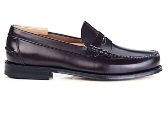 Mocassin penny loafer homme bordeaux foncé - YALE