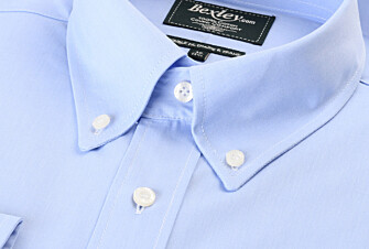 Chemise bleue Oxford à poche - Col américain - HAROLD