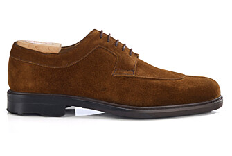 Derbies homme Velours Havane semelle gomme - KENT GOMME COUNTRY