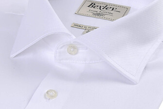 Chemise blanche coton twill double fil - GIORGIO