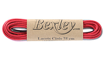 3 paires de lacets pour chaussures ville - Rouge, Gris et Rose