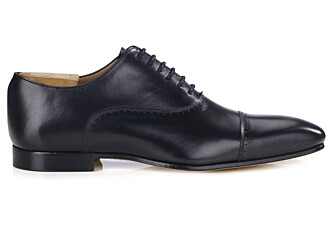 Richelieu homme Noir semelle cuir - STRESA