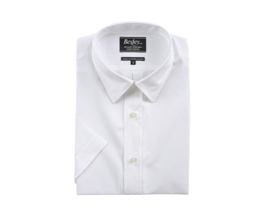 Chemise blanche en coton - Poche poitrine - ALBERT MC