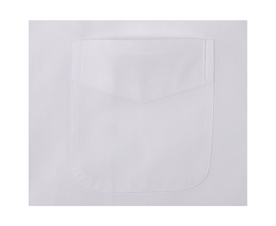 Chemise blanche en coton - Poche poitrine - ALBERT MC
